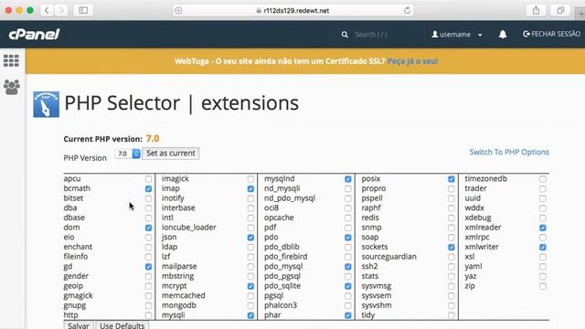 Alterar versão do PHP no cPanel смотреть онлайн
