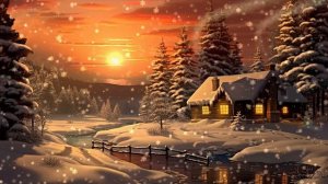 Бессонница? | Слушай Божье Слово перед сном | Домик в лесу у реки | Звуки зимы | Relaxing