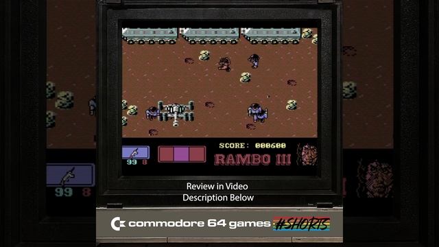 RAMBO III (1989) Commodore 64 Game #Shorts Game Review смотреть онлайн