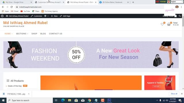 Wordpress Ecommerce website Banner Section | Muhammad Abu Yousuf смотреть онлайн