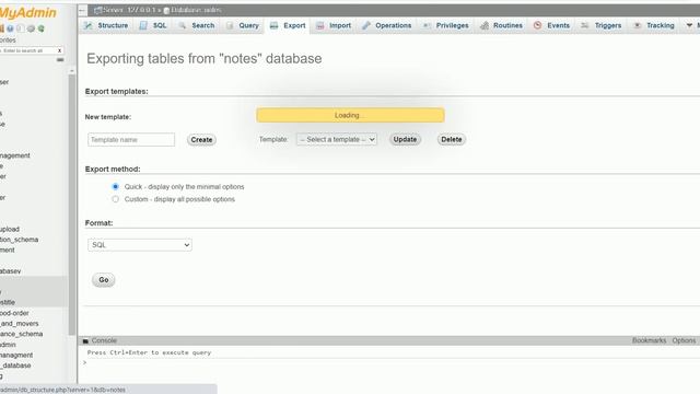 Export MySQL databases and tables using phpMyAdmin Simple смотреть онлайн