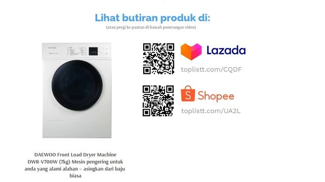 ? 8 Mesin Pengering Baju Murah Di Malaysia