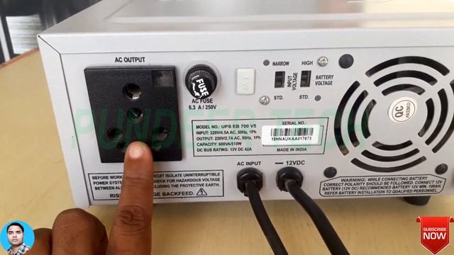 Microtek inverter hidden settings & back panel switch settings information l Inverter Back Side l