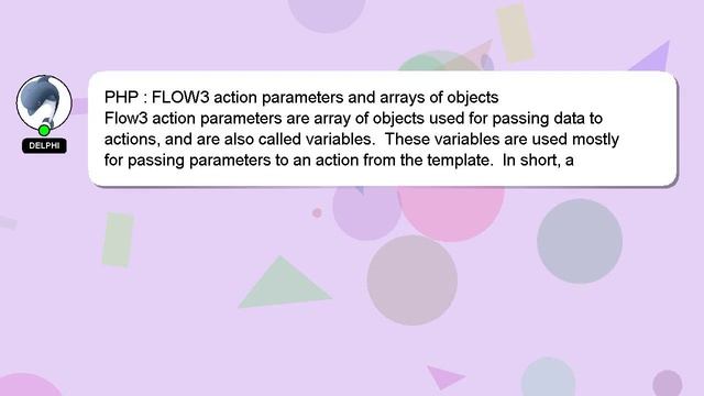 PHP : FLOW3 action parameters and arrays of objects смотреть онлайн