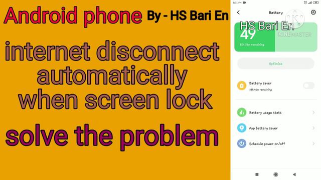 why internet automatically disconnects when screen lock in Android mobile phone смотреть онлайн