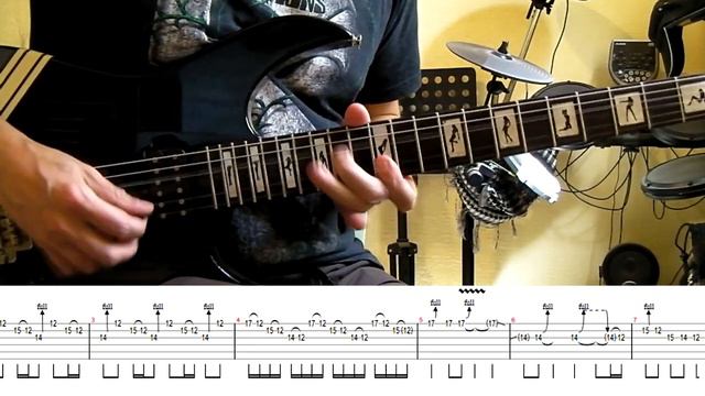 Scorpions - Blackout guitar solo lesson (with tablatures and backing tracks) смотреть онлайн