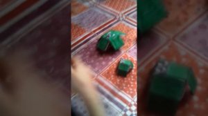 Как сделать « Крипера» из бумаги и картона.