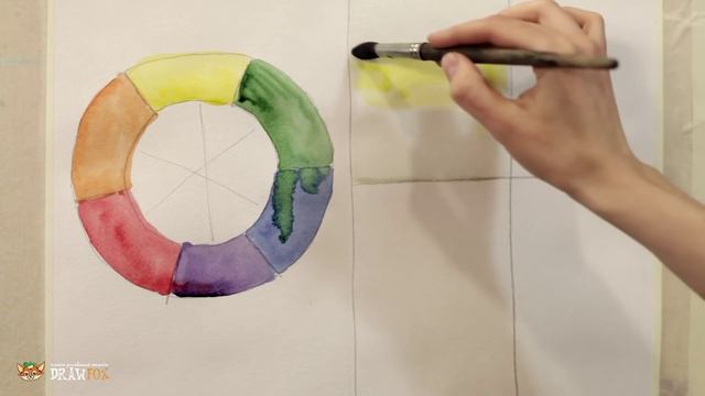 DrawFox. Акварельная живопись для начинающих. 1-1. Цветовой круг и образы будущих картин. смотреть онлайн