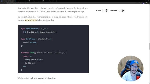 TypeScript + React: Porque eu não uso o React.FC смотреть онлайн