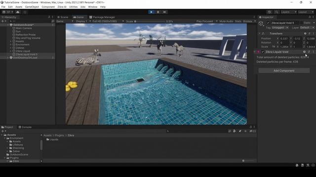 Zibra Liquids - Tutorial 4. How to use liquid detectors and voids? | Unity 3D смотреть онлайн