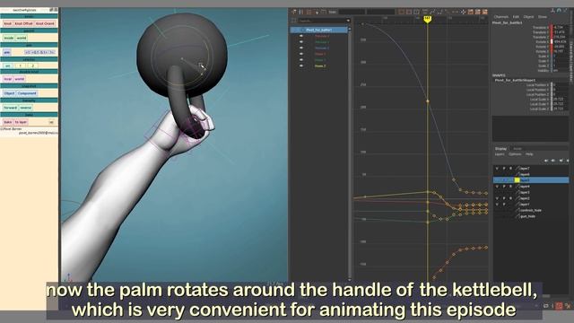Toss up Kettlebell. Object manipulation. OverRig animation method смотреть онлайн