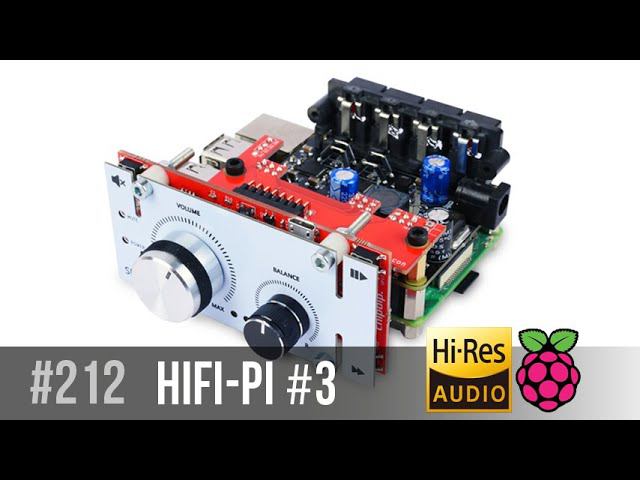 Raspberry Pi with HiFi-Pi #3 digital amplifier, 2x60W SSM3582x2 смотреть онлайн