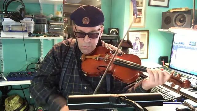 Acoustic/Electric Violin Blues Shuffle
