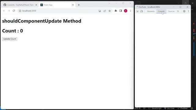shouldComponentUpdate Lifecycle Method in ReactJs Tutorial #20 | Complete React Course смотреть онлайн