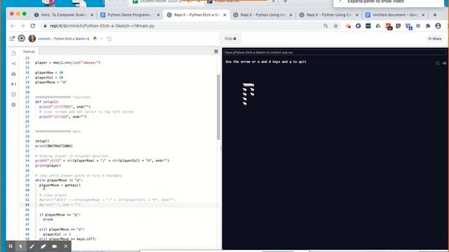 Python Etch a Sketch v1 смотреть онлайн
