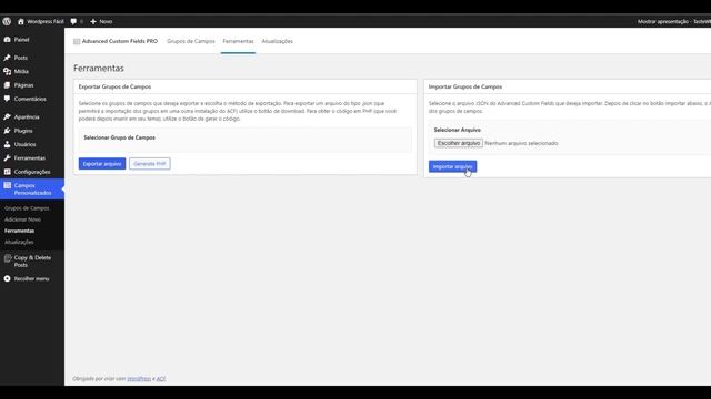 Como Exportar dados Do ACF PRO смотреть онлайн