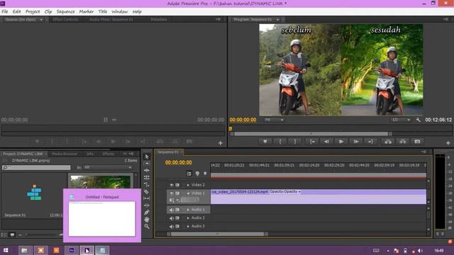 Cara Gabungkan After effek Ke Premiere Atau Sebaliknya (DYNAMIK LINK ADOBE) смотреть онлайн
