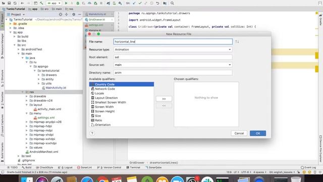 Create the game on kotlin android studio. Battle city clone. 3 lesson - create a grid for edition смотреть онлайн