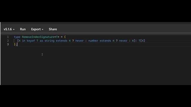 Implementing the Remove Index Signature Type смотреть онлайн