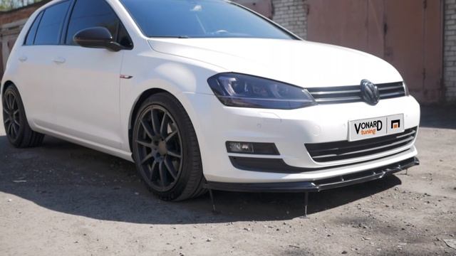 Примерка (fitment) сплиттера под передний бампер VW Golf 7 стандарт от #MaxtonDesign смотреть онлайн