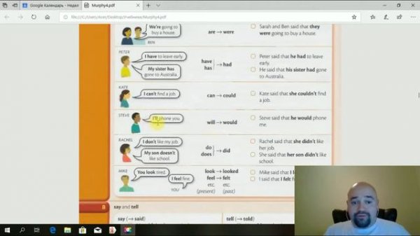 Урок 50 - She said that...He told me that...Прямая и косвенная речь в английском языке