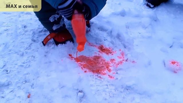 Рисование красками на снегу первый опыт смотреть онлайн