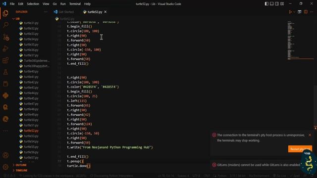 Google Logo Using Python Turtle Code | Python Programming Hub смотреть онлайн