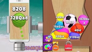 Blob Merge 3D | Unlock 9 shape changing lock ? 2048ball in blob merge 3d video games new update #11