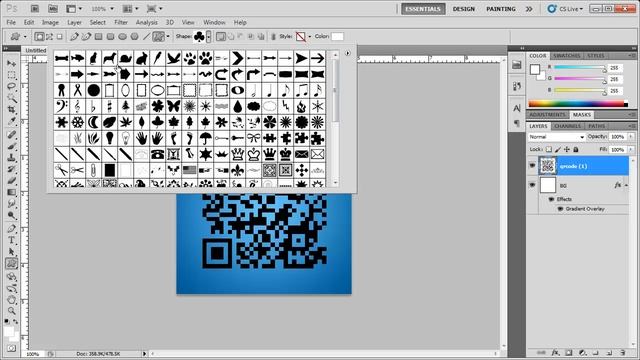 Adding a Logo into a QR Code - Photoshop смотреть онлайн
