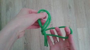 Как легко завязать узел ДВОЙНОЙ ПРОВОДНИК/ЗАЯЧЬИ УШКИ