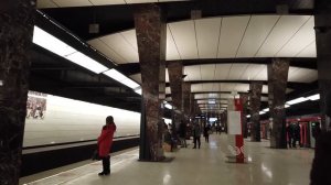 Станция метро Хорошёвская Москва Большой кольцевой линии / metro Khoroshevskaya Moscow