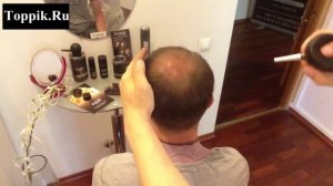 Toppik-легкий способ скрыть залысины или поредение волос.