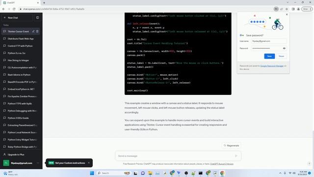Cursor event handling in pythonTkinter смотреть онлайн