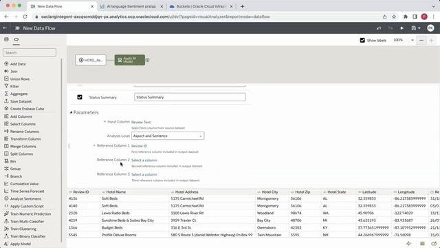 OCI Language and Oracle Analytics No Code Integration Demo смотреть онлайн