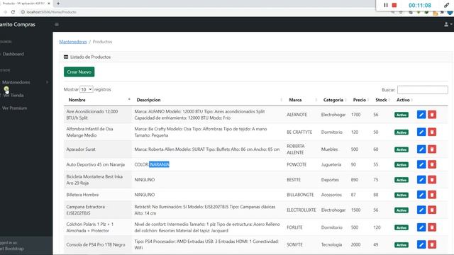 Sistema Carrito de Compras en MVC C# ASP.NET ✅ смотреть онлайн