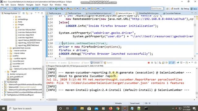 Part 3 Selenium cucumber execution on docker container смотреть онлайн