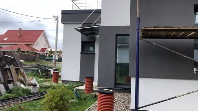 Полная перекраска моего фасада и скрытый монтаж камер [Одним кадром]