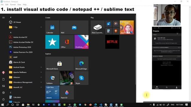 #2 React Native Menggunakan Visual Studio Code dan Expo di Android atau IOS смотреть онлайн