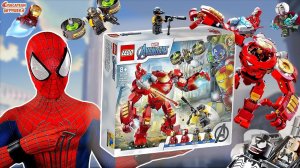 LEGO ХАЛКБАСТЕР - ФИНАЛ СБОРКИ! ЧЕЛОВЕК-ПАУК ЭНДРЮ VS ВЕНОМ И МИСТЕРИО - MARVEL SUPER HEROES!