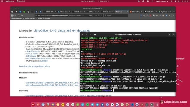 How to verify authenticity of downloaded files on Linux смотреть онлайн