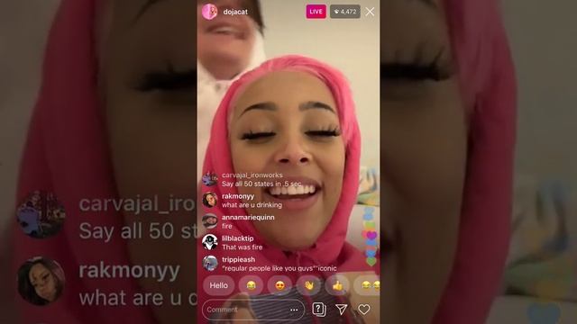 DOJA CAT AND HER BOYFRIEND HAVE FUN ON LIVE смотреть онлайн