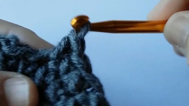 Узор крестики крючком. Crocheted crosses pattern. смотреть онлайн