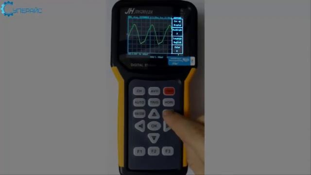 Видеообзор цифрового портативного осциллографа JINHAN JDS2012A 1 канал 20 МГц от магазина Суперайс смотреть онлайн