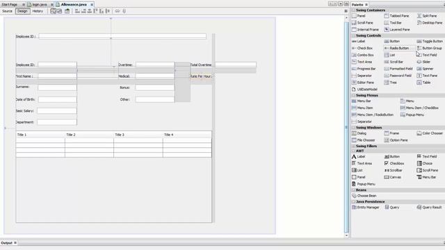 Employee Payroll Management System Using Java Netbeans-Part 23-How To Calculate Employee Allowance смотреть онлайн