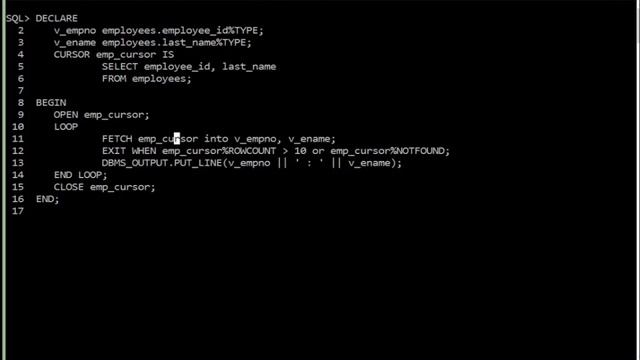Explicit Cursor смотреть онлайн