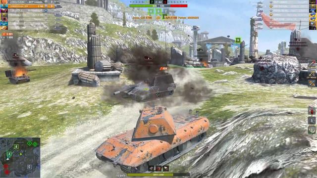 E 100 & Grille 15 ● WoT Blitz смотреть онлайн