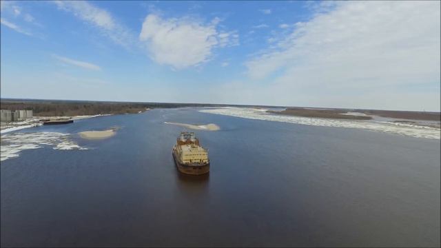 Разлив реки Надым 04.06.2017г. смотреть онлайн