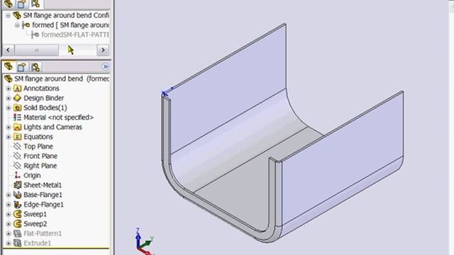 Solidworks custom bend reliefs смотреть онлайн