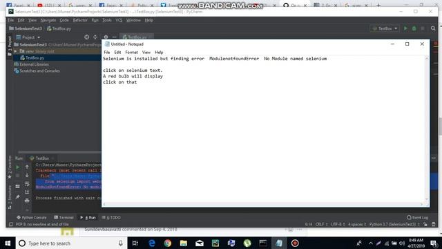 ModuleNotFoundError: No module named 'selenium' Python Pycharm | how to fix module not found error смотреть онлайн
