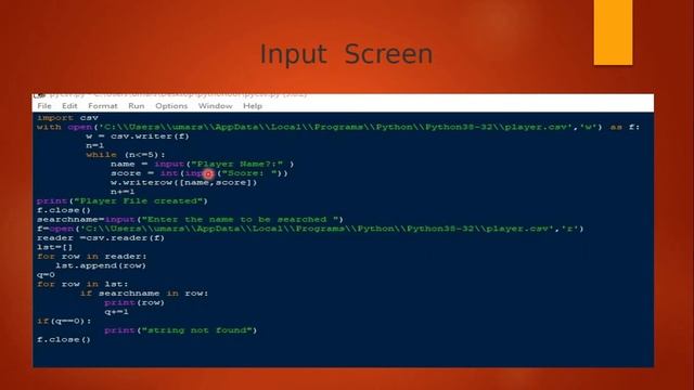PY8 – Python with CSV Higher Secondary +2 practicals | players name and their score | in TAMIL смотреть онлайн